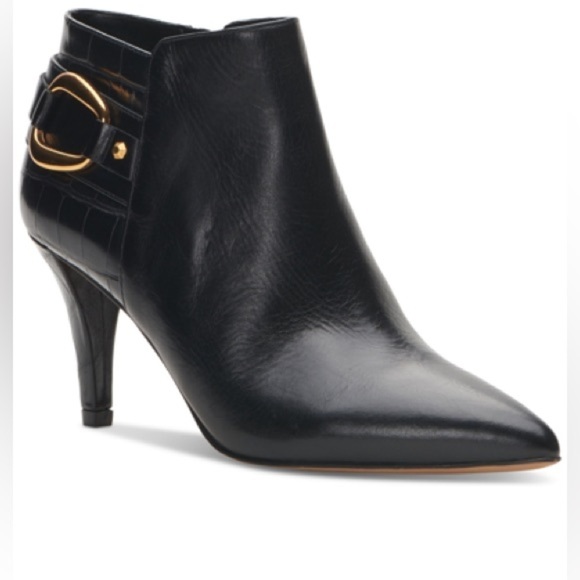 VINCE CAMUTO Women's Selmente High Heel Booties Black Size 10 - Picture 1 of 9